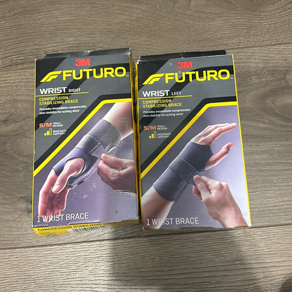 Right and left wrist wraps brand new in boxes @@@